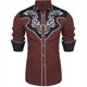 thumbnail image 1 of Traje de solapa con botones de manga larga para hombre, estilo étnico tribal occidental, informal, deportivo, para exteriores, para calle, 2024, nueva oferta, 1 of 6
