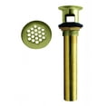 thumbnail image 1 of Westbrass D411-01 Grid Strainer Lavatory Drain w/Overflow Holes - Not Exposed - PVD Polished Brass, 1 of 1