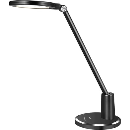Schreibtischlampe LED,JUKSTG 12W Büro Tischleuchte TouchBedienung Dimmbar 10 Helligkeits 5 Farbstufen