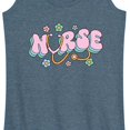 thumbnail image 3 of Instant Message - Nurse Flowers - Women's Racerback Tank Top, 3 of 6
