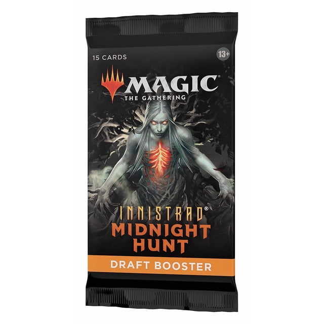 Magic: The Gathering Draft Booster Pack Lote MTG Innistrad Midnight Hunt Paquete individual