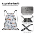 thumbnail image 4 of Saiise Trains And Cactuse Pattern Sports Drawstring Backpack - String Swim Gym Bag with Wet Proof Pocket for Women&Men-Small, 4 of 6