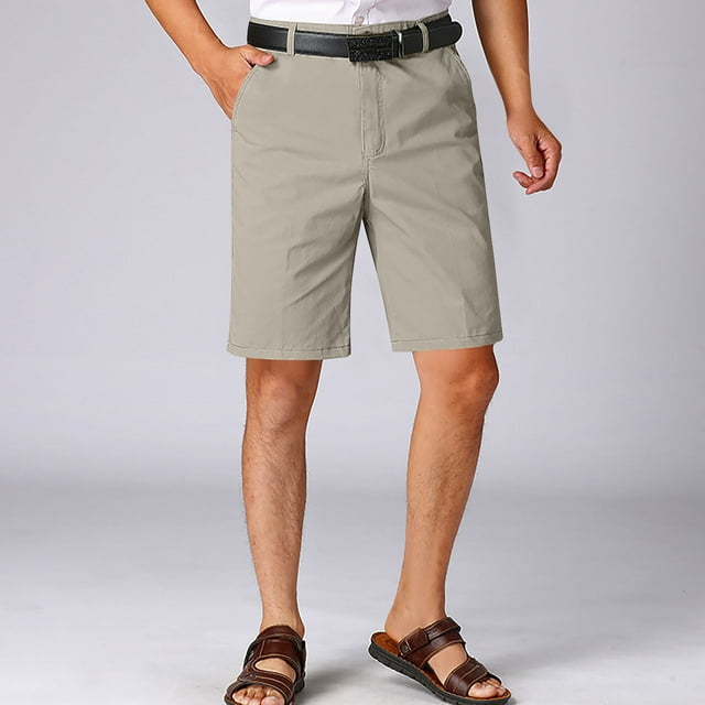Yaoyar Shorts Cargo de Randonnée pour Hommes Été Mode Décontractée Poches Fermeture Éclair Bouton Shorts Confortables Cargo Séchage Rapide Extensible Golf Travail Extérieur