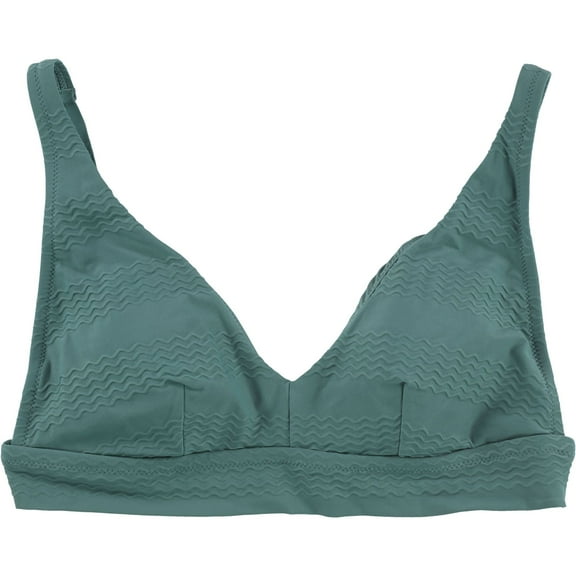 American Eagle Womens Solid Bikini Swim Top, Green, Large