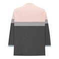thumbnail image 5 of Fanxing Women's 3/4 Sleeve Tops Colorblock Loose Crew Neck Oversized T-Shirts Fall Trendy Casual Dressy Tunic Blouse Pink S, 5 of 6