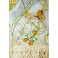 thumbnail image 2 of BR-08 3 Pieces Embroidery Floral Multicolor Window Kitchen Curtain Set 2 Tier + 1 Swag Valance for Kitchen Rod Pocket Top, 2 of 6