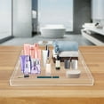 thumbnail image 1 of Miumaeov Acrylic Serving Tray with Handles Clear Spill Proof Decorative Tray for Coffee Wine Breakfast Countertop Organizer Tray, 1 of 12