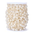 thumbnail image 1 of 8 3mm ABS Imitation Pearl Bead Chain Needlework Jewelry Accessories String Round DIY Needlework Jewelry Accessories Handmade Centerpiece Bouquet Beige, 1 of 9