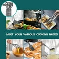thumbnail image 4 of Silicone Cooking Utensil Set,Umite Chef Kitchen Utensils 15pcs Set Non-stick Heat Resistan BPA-Free Stainless Steel Handle Tools Whisk - Grey, 4 of 6