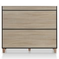thumbnail image 3 of Furniture of America Lockbridge Modern Wood 8-Shelf Buffet in Natural Oak, 3 of 8