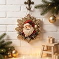 thumbnail image 3 of Sulaicai Christmas Santa Claus Snowflake‑Shaped Diamond Art Hanging Ornament, Holiday Acrylic Xmas Pendant for Window, Door, Wall and Indoor Home Holiday Decor, 3 of 6