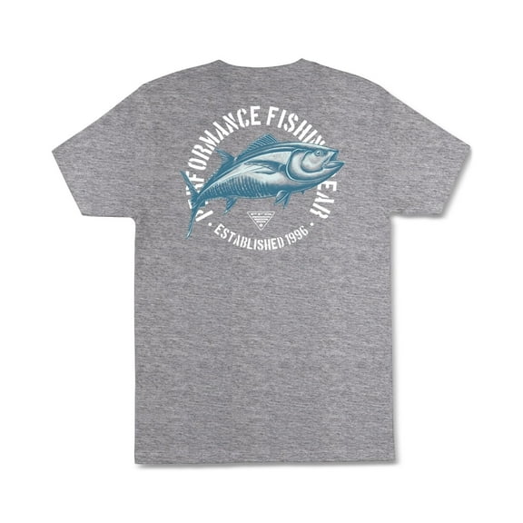 Columbia Men Regular fit Short Sleeve T-Shirt Shirt Small Grey Solid