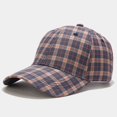 thumbnail image 2 of JLFKNG Baseball Cap Casual Plaid Embroideried Hat Classical Sun Protection Cap Suitable For Outdoor Activities, 2 of 5