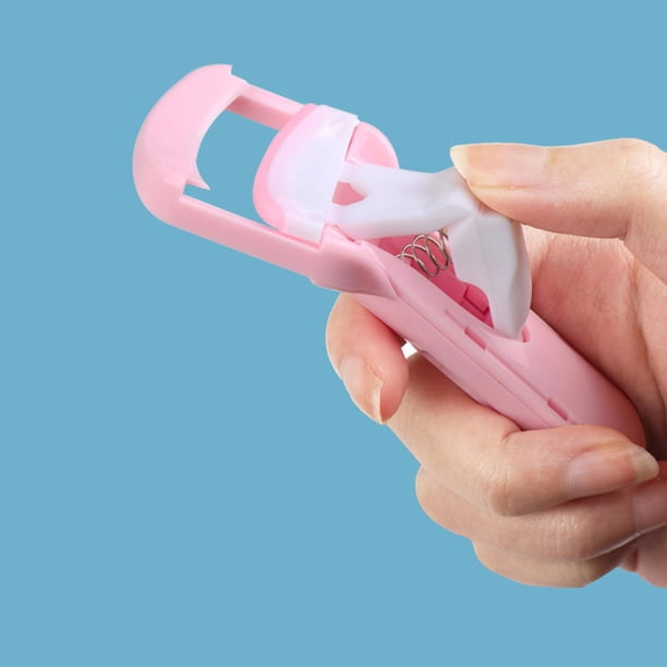 Rizador de pestañas profesional Macarena Rosado con almohadilla de silicona