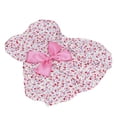 thumbnail image 2 of Falda floral para mascotas pequeñas, vestido con lazo de conejo, ropa floral, falda floral linda para perros pequeños, conejos, rosa, XL, 2 of 8