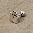 thumbnail image 2 of Body Candy 16G Womens 316L Stainless Steel Spooky Ghost Cartilage Earring Helix Tragus Jewelry 1/4", 2 of 3