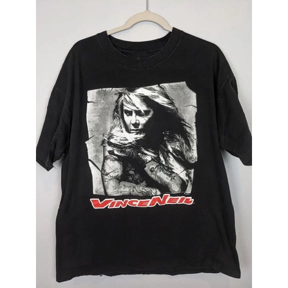 New Vince Neil Black T-Shirt Cotton Full Size Unisex S-5XL