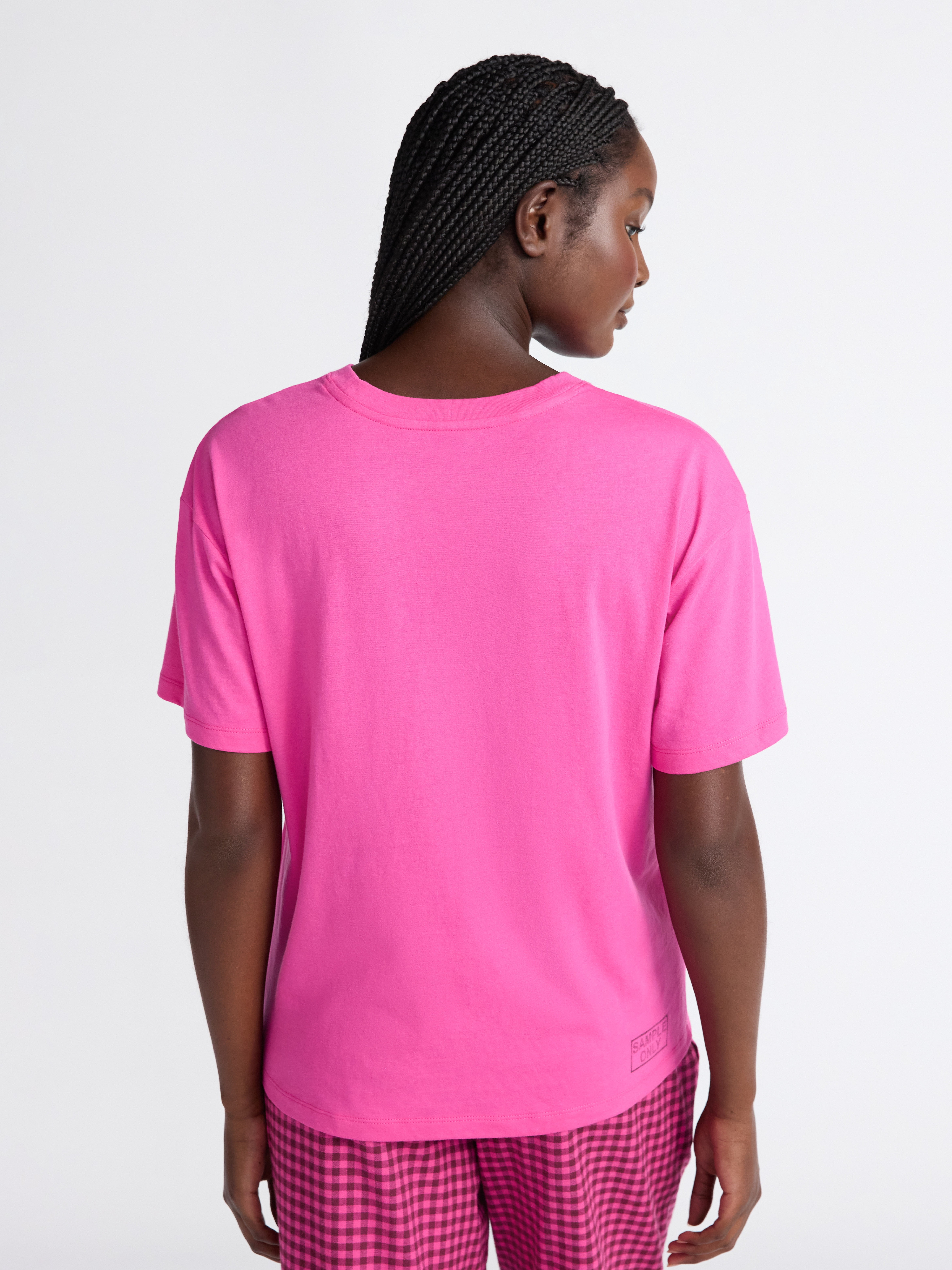 Joyspun Women's Sleep Tee with Short Sleeves, Sizes XS-3X