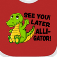 thumbnail image 4 of Inktastic See You Later Alligator Boys or Girls Baby Bib, 4 of 4