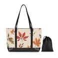 thumbnail image 7 of FORMRS Canvas Laptop Tote Bag for Women with 15.6" Computer Compartments Shoulder Handbag, Yellow Autumn Leaves, 7 of 7