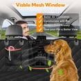 thumbnail image 2 of Kytely Funda de asiento de coche para perros mejorada, fundas de asiento para mascotas para asiento trasero, a prueba de arañazos y respaldo antideslizante y hamaca, funda de asiento para perro resist, 2 of 5