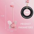 thumbnail image 2 of Adjustable Hair Dryer Holder Wall Mounted, Hands Free Blow Dryer Holder, Bathroom Organizer - Butterfly Decor (pink), 2 of 3