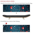 thumbnail image 2 of Valentine's Day Skateboard Stickers Pack of Two - Emery Surface, PVC Backing, 8.8x32.6in/22.4x83cm - Skateboard Accessories, 2 of 5