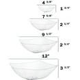 Exquisite Salad Bowls 12 Large Clear Plastic Serving Bowls (64 oz)