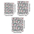 thumbnail image 2 of Halloween Gray Ghost Throw Blanket, Soft Warm Fuzzy Flannel for Kids Teens, Cute Book Lover Holiday Room Decor Gifts, Cozy Fall Bed Couch Travel Nap, 50x60in, 2 of 2