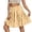 Beige, variant on Women's Layered A Line Knee Length Skirt for Casual Outfits with Ruffle Waist and Women Skirts Long L