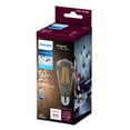 thumbnail image 3 of Philips LED 60W ST19 Candle Vintage Light Bulb, Clear Daylight, Dimmable, E26 Medium Base (1-Pack), 3 of 5