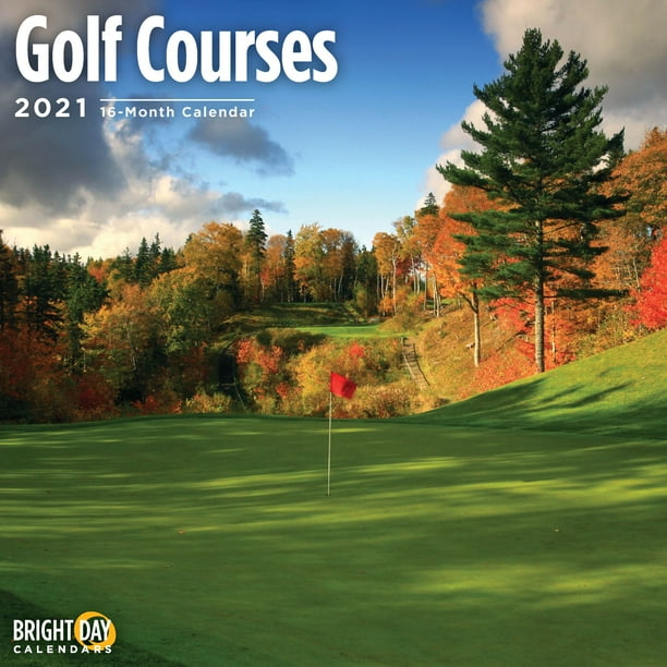 2021 Golf Courses Wall Calendar
