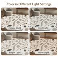 thumbnail image 7 of ODIKA 8'x10' Ivory Multi Abstract Flowing Geometric Washable Area Rug Contemporary Shapes with Curved Lines Non-Shedding, Easy Care, for King Size Bedroom Under Bed, Master Suite, 7 of 7