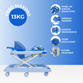 thumbnail image 3 of Andadera Para Bebé Aeiou A002 Plegable Con Asiento Acolchado Azul, 3 of 7