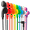 Multicolor, variant on Bulk Earbud Headphones 50 Packs for Classroom Kids, Wholesale Multi Colored Earphones Individually Bagged for Students, School, Library, Museums