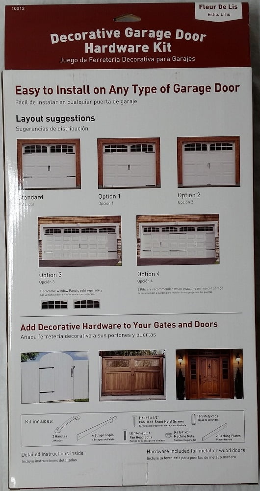 Crown Bolt Crown Bolt 10012 Decorative Fleur De Lis Garage Door