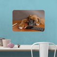 thumbnail image 2 of Boxer Puppy Dog Sleeping on Guitar Home Business Office Sign, 2 of 4