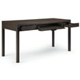 thumbnail image 5 of Simpli Home Hollander 60 inch Wide Solid Wood Contemporary Desk in Warm Walnut Brown, 5 of 7