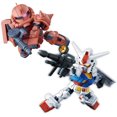 thumbnail image 1 of Gundam SD Gundam Cross Silhouette Model Kit: RX-78-2 Gundam & MS-06S Zaku II, 1 of 1