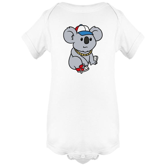 Cool Hip Hop Cartoon Koala Bodysuit Infant -Image by Shutterstock, Newborn