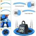 thumbnail image 5 of Saucer Tree Swing Seat for Kids 40 Inch Outdoor Round Tree Swing for Children Flying Saucer Swing with Adjustable Ropes Blue, 5 of 14