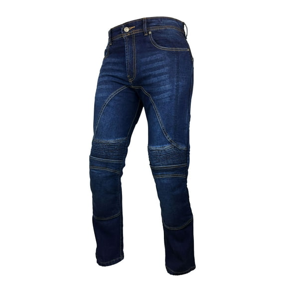 Fashio Mens Stylish Biker Denim Protective Lined Motorcycle Jeans Pants K-09