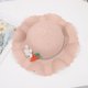 thumbnail image 4 of RV Sombrero de conejo Bolsa para el sol Sombrilla Niña Paja Niños Paja + Sombrero de playa de anime para niños Rojo Verde, 4 of 5
