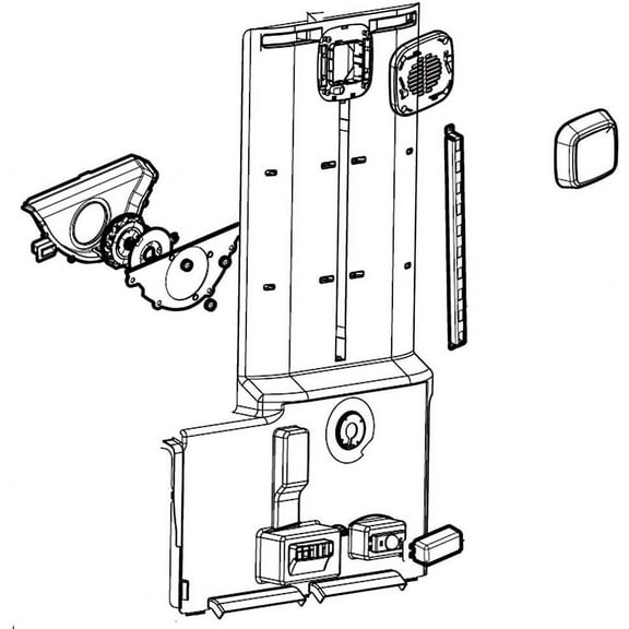 LG Genuine OEM ADJ73252245 Refrigerator Evaporator Cover Assembly