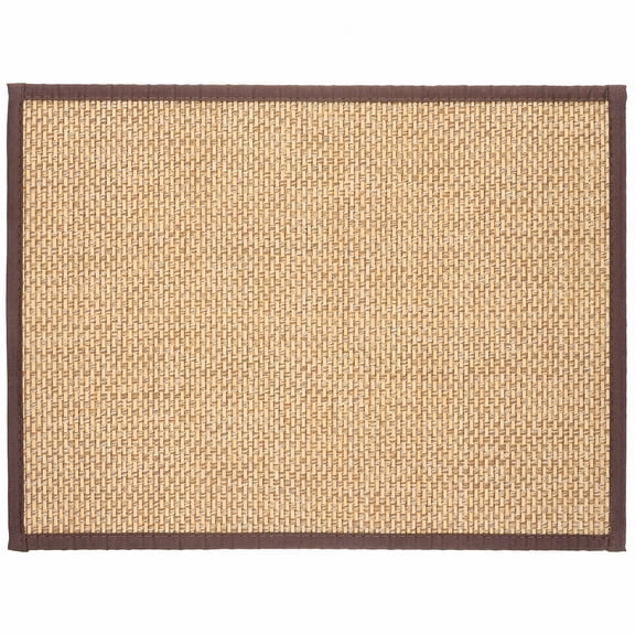 LAMIRO Japanese Tatami Mat Rattan Floor Mat Breathable Non-Crawling 40x30cm (Color 1)