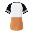 thumbnail image 5 of TSADFHJI Hauts de Noël pour Femmes Rouge Mode Décontractée Imprimé Col Rond Manches Courtes T-Shirt TTG Orange, 5 of 5