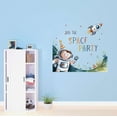 thumbnail image 2 of Join The Space Party Cosmic Space Exlporer Rocket Stars Cartoon Wall Art Sticker Designs Vinyl Stickers For Home House Walls Rooms Windows Bedroom Decoration Size (28x28 inch), 2 of 3