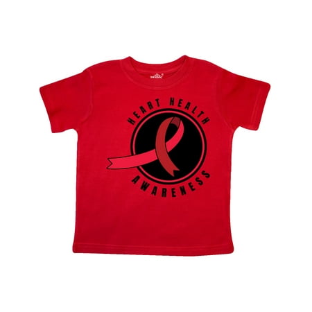 

Inktastic Heart Health Awareness Red Ribbon in Circle Gift Toddler Boy or Toddler Girl T-Shirt