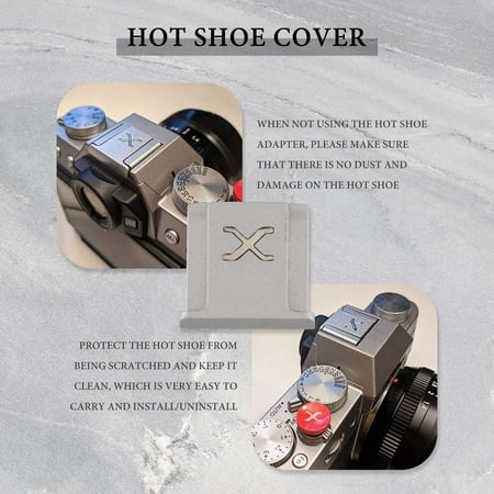 

Suitable for X-T4 X-T3 X-T2 X-T30 X-T20 X-E3 X-E2 X-PRO3 X- X30 X10 Hot Shoe Embedded Flash Hot Shoe Silver