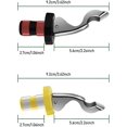 thumbnail image 4 of Tapones de vino reutilizables, sellos de silicona para botellas al vacío con mecanismo de palanca fácil de usar, tapones manuales para botellas de bebidas de ajuste universal., 4 of 5